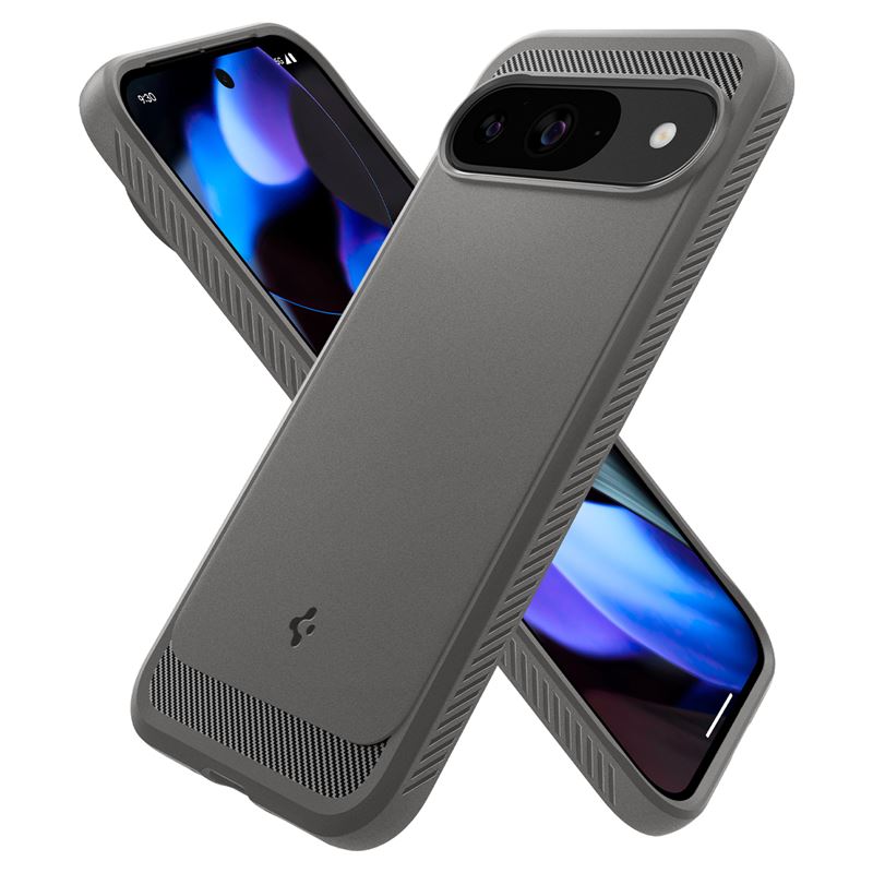 Husa Spigen Rugged Armor pentru Google Pixel 9 Pro/Pixel 9, Gri Marble (Pixel 9 Pro, ACS07783) by www.silkase.ro